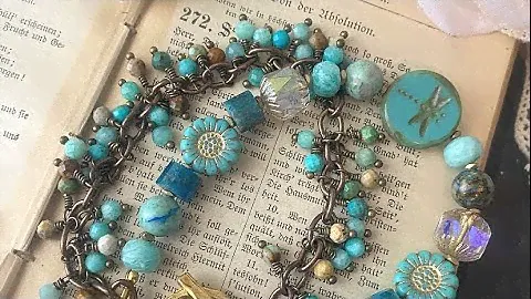 How to make the Apatite, Amazonite and turquoise stone multistrand bracelet