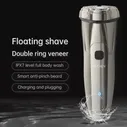 ENCHEN Steel 3S IPX7 водонепроницаемый рейтинг LCD 3D плавающая головка резака Smart Anti-Pinch борода (art.: 3920bd235850d)